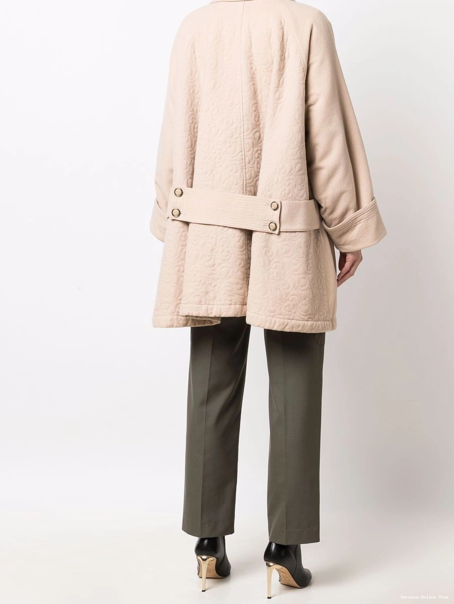 Affordable Women Versace 1980s coat zip-up flared 0629